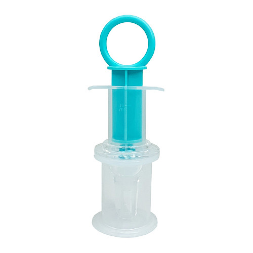 Дитячий Шприц-дозатор для ліків Mega Zayka MGZ-0719(Turquoise) із мірним стаканчиком