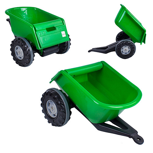 Прицеп к педальным тракторам Pilsan 68 х 52 х 38 см до 35 кг Green (90582)