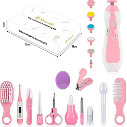 Набір для безпечного догляду за немовлям 20 в 1 Urbankit електричний тример, гребенці та термометр