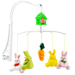 Карусель Yufeng Зайчики Musical Mobile 40 х 26,5 см Multicolor (134833)