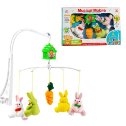 Карусель Yufeng Зайчики Musical Mobile 40 х 26,5 см Multicolor (134833)
