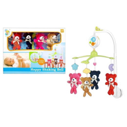 Карусель музыкальная Yufeng Мишки Happy Shaking Bell Multicolor (152341)