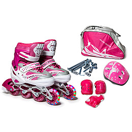 Роликовые коньки Happy Mondays 30-33 18-20,5 см Pink (267618952)