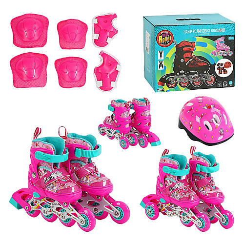 Роликовые коньки Best Roller 26-28 15-16.5 см Pink (153148)