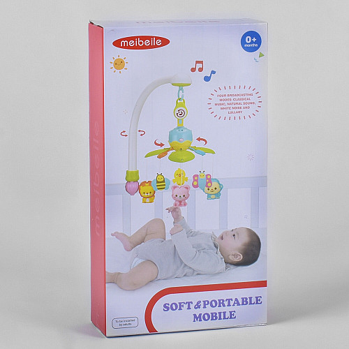 Карусель мобіль Meibeile 4 мелодії Green and blue (91594)