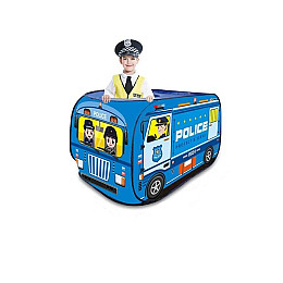 Дитячий намет Play Tent Автобус поліції 112 х 72 х 72 см Multicolor (151975)