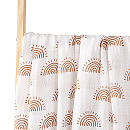 Набор муслиновых детских пеленальных одеял OldBro комплект 2 шт 100х120 см sunny Jungle