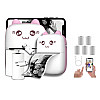 Портативный термопринтер OldBro Bambi Cat Mini printer Pink 5 рулонов термобумаги розовый