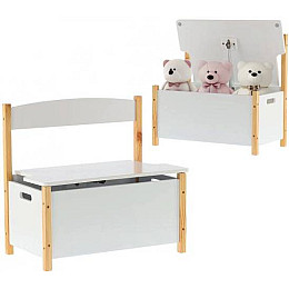 Скамейка Chomik DAISY детская с сундуком для хранения игрушек