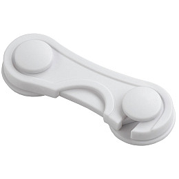 Замок на меблі захист від дітей, блокатор для ящиків Keychain 9,5 см White (16044-hbr)