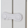 Замок на мебель защита от детей, блокиратор для ящиков Keychain 9,5см White (16044-hbr)