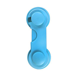 Замок на меблі захист від дітей, блокатор для ящиків Keychain 9,5 см Blue (16046-hbr)