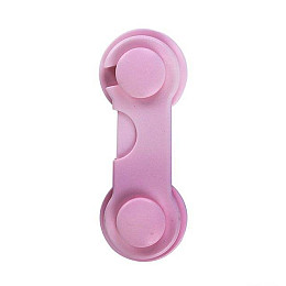 Замок на меблі захист від дітей, блокатор для ящиків Keychain 9,5 см Pink (16047-hbr)