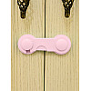Замок на меблі захист від дітей, блокатор для ящиків Keychain 9,5 см Pink (16047-hbr)