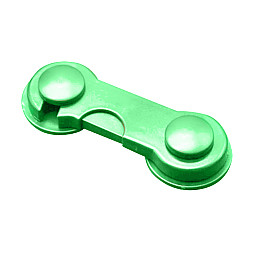 Замок на мебель защита от детей, блокиратор для ящиков Keychain 9,5см Green (16048-hbr)