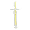 Силіконова зубна щітка Mumlove Mega Zayka MGZ-0707(Yellow) з обмежувачем