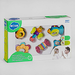 Набор погремушек Hola 6 видов Multicolor (116408)