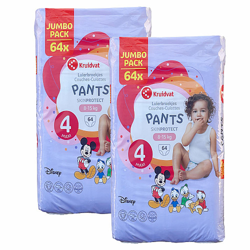 Детские подгузники - трусики Kruidvat 4 Maxi (8-15 кг) 128 шт JUMBO PACK