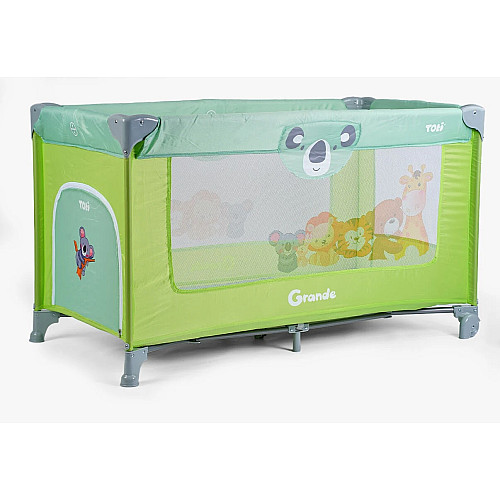 Ліжко-манеж прямокутний Toti 126 х 75 х 65 см Green (152650)