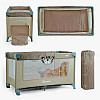 Кровать-манеж прямоугольный Toti 126 х 65 х 75 см Brown (152652)