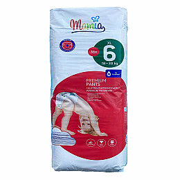 Подгузники-трусики Mamia Premium Pants XL 6 (18-30 кг) 36 шт
