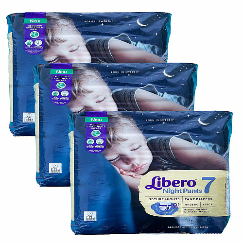 Ночные подгузники-трусики Libero 7 (16-26 кг) 96 шт