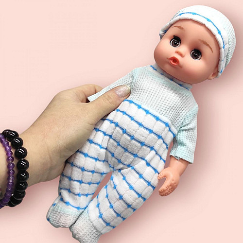 Пупс із пляшечкою Little Baby блакитний Mic (AD12308-G8/G9)