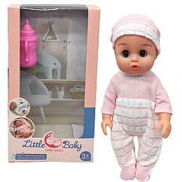 Пупс із пляшечкою Little Baby рожевий Mic (AD12308-G8/G9)
