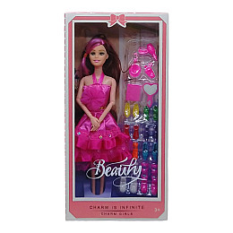 Лялька з аксесуарами Beauty малинова Mic (ZR-562AB)