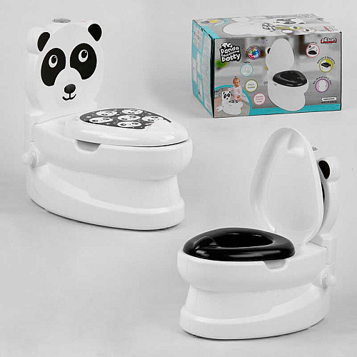 Детский горшок унитаз Pilsan Панда 25 х 40 х 40 см White and Black (104231)