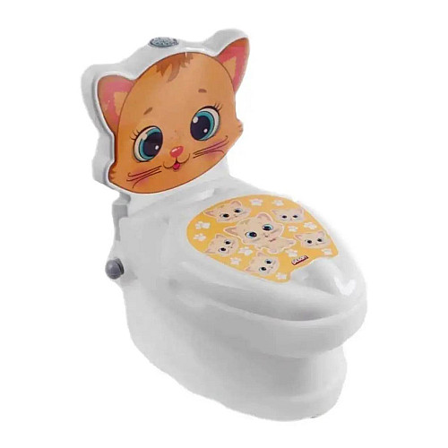 Детский горшок унитаз Pilsan Котик 41 х 26 х 45 см Multicolor (109716)