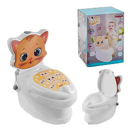 Детский горшок унитаз Pilsan Котик 41 х 26 х 45 см Multicolor (109716)
