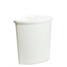 Корзина  для белья Senyayla 50 л 51 х 40 х 58 см Белая (4627-bl)