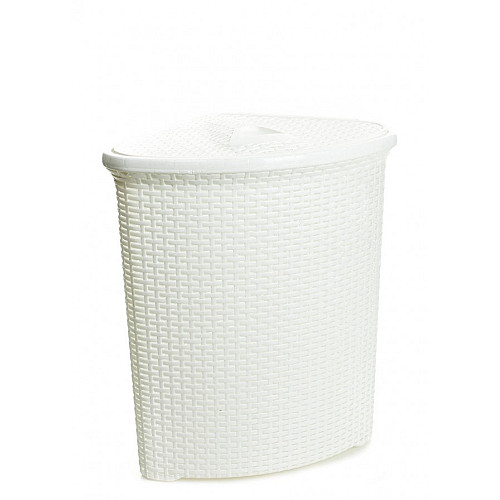 Корзина для белья Senyayla 50 л 51 х 40 х 58 см Белая (4627-bl)
