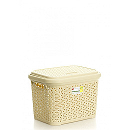 Корзина хозяйственная Hobby 20 л 39 х 29 х 27.5 см Бежевая (081108-bj)