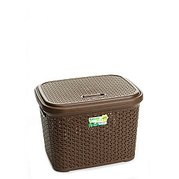 Корзина хозяйственная Hobby 30 л 44 х 34 х 32 см Темно-коричневый (081107-sh)