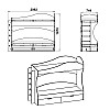 Кровать двухъярусная Бриз Компанит Ольха