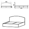 Ліжко 160 Компаніт Бук