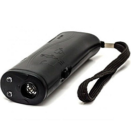 Ультразвуковой портативный отпугиватель собак Aokeman AD-100 с фонариком Черный (up8558)