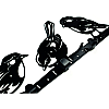 Вешалка настенная Glozis Birds H-066 50 х 16 см