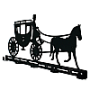 Вешалка настенная Glozis Carriage H-055 52 х 22 см