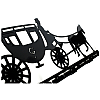 Вешалка настенная Glozis Carriage H-055 52 х 22 см