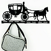 Вешалка настенная Glozis Carriage H-055 52 х 22 см