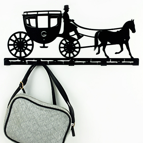 Вешалка настенная Glozis Carriage H-055 52 х 22 см
