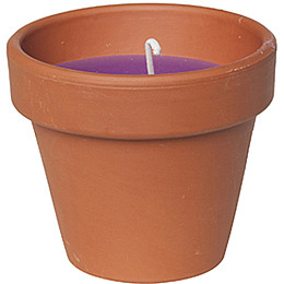 Свеча Candle pot Стандарт 10 x 11 см Коричневый с фиолетовым (000001350)
