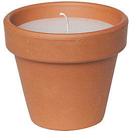 Свеча Candle pot Стандарт 10 х 11 см Коричневый с белым (000001346)