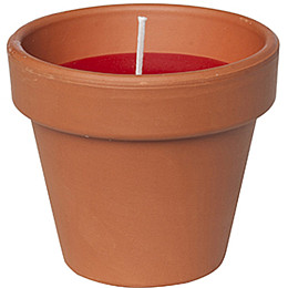 Свеча Candle pot Стандарт 10 х 11 Коричневый с бордовым (000001349)