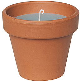 Свеча Candle pot Стандарт 10 х 11 см Коричневый с синим (000001351)