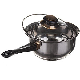 Набір каструль з кришками A-plus 9036 12 предметів Сріблястий (007555)