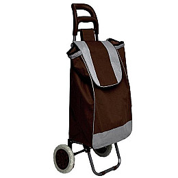 Тачка сумка на колесах кравчучка Stenson E00317 Brown 95см